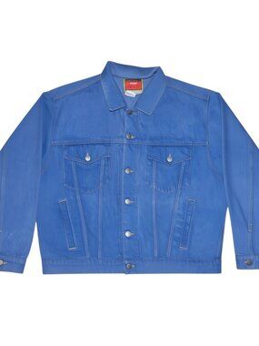 Vintage Wrangler Hero Denim Trucker Jacket Men's Size XL Blue NWT